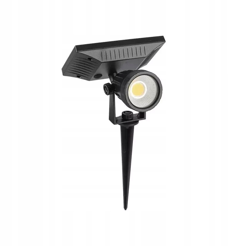 Solárna lampa V-tac, čierna, 28 cm, 1 ks.